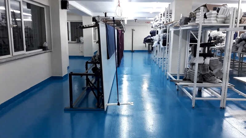 Tekstil Atölyesi Epoksi Zemin Kaplama